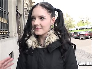 super-cute college girl Anie Darling loves sex in public